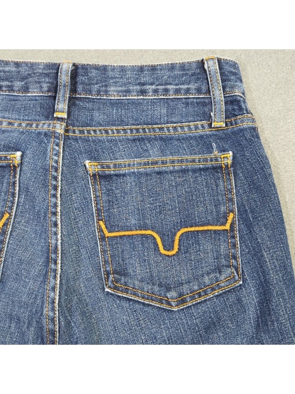 Kimes Ranch Jeans Women's 0x34 Blue Jennifer High Rise Wide Flare Leg Western